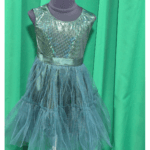 Rochie verde serbare fetite
