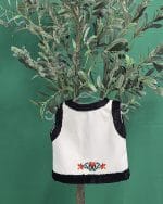Spatele bondiței tradiționale pentru copii model Voiniceasca cu broderie florală autentică Alintuș